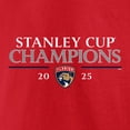 thumbnail image 4 of Men's Fanatics Red Florida Panthers 2025 Stanley Cup Champions Signature Roster T-Shirt, 4 of 5