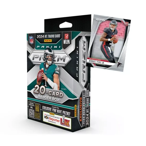 2024 Panini NFL Prizm Football Trading Card Hanger Box Pink