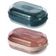 thumbnail image 2 of Soap Box Holder Kitchen Use Rectangular Blue 5.70X3.54X2.16in Support Hygienic Storage 2Pcs, 2 of 4