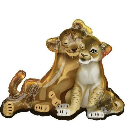 Anagram 31 in. Lion King Jumbo Shaped Foil Balloon