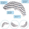 thumbnail image 3 of Cojín para asiento de coche para niños - Adaptador para coche Cojín para niños Almohada para el cuello Reposacabezas Hombreras Protector para cinturón de seguridad Extraíble Lavable y práctico, 3 of 5