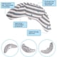 thumbnail image 3 of Cojín para asiento de coche para niños - Adaptador para coche Cojín para niños Almohada para el cuello Reposacabezas Hombreras Protector para cinturón de seguridad Extraíble Lavable y práctico, 3 of 5