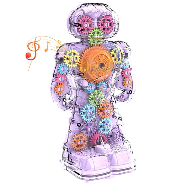 Robot Para Caminar Con Luz Y Música, Resistente A Las Caídas, Juguete Eléctrico Duradero Para Niños, Juguetes Educativos Para Niños Y Niñas De Más De 3 Años, Púrpura Muyoka Hogar