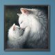 thumbnail image 1 of Cuadros Decorativos Kit de pintura por números DIY Cat Hand Oil Art Picture Craft Home Wall Decor (H1226) Wdftyju  embutido en tela, 1 of 9