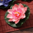 thumbnail image 3 of 5pcs Artificial Floating Water Lily Eva Lotus Flower Pond Decor 10cm Pink Red Light Pink Yellow Blue Pool Simulation Lotus, 3 of 7