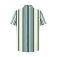 thumbnail image 5 of KyCheLot Men's Dress Shirts Stripe Summer Short Sleeve Collar Button down Shirt Casual Travel, 5 of 5