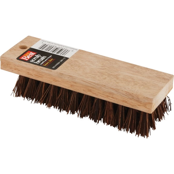 DQB Industries Scrub Brush Palmyra Bristle Hardwood - 7.25 In