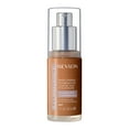 thumbnail image 3 of Revlon Illuminance Skin-Caring Liquid Foundation, Hyaluronic Acid, Hydrating and Nourishing Formula with Medium Coverage, 417 Warm Caramel, 1 fl oz., 3 of 20