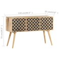 thumbnail image 4 of vidaXL Sideboard 118x35x75 cm Solid Mango Wood, 4 of 4