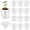 Transparent Round, variant on 12 Pack Self Watering Plant Pot Mini Self Watering Pot for Indoor Small Clear Plastic Planter for Propagation Cutting Seeding with Reservoir Drainage Holes and Labels