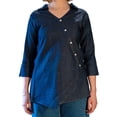 thumbnail image 1 of Haut en Denim Adaptatif Dos Ouvert pour Femmes, 1 of 5