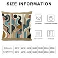 thumbnail image 6 of Outdoor Throw Pillow Cover Abstract Circle Stripe Color Block Waterproof Cushion  Pack Retro Watercolor Art Pillow Cases Home Decoration for Patio Garden Couch Sofa, 6 of 6