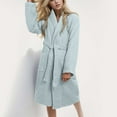thumbnail image 2 of HNMKIU Double Thick Bathrobe for Couples - Unisex Comfortable Bathrobes for Him and Her,Size L, 2 of 5