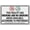 Warning Sign 1, variant on Notice Clean Up Spills Immediately Sign 8"x12", Aluminum Tin Warning Signs for Home Outdoor Garden, High-Visibility Safety Sign