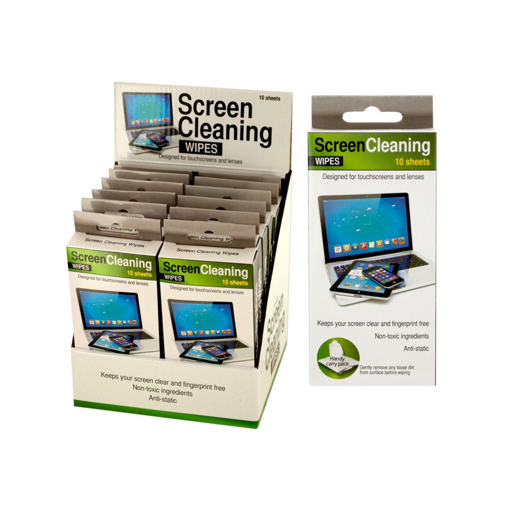 Screen Cleaning Wipes Countertop Display