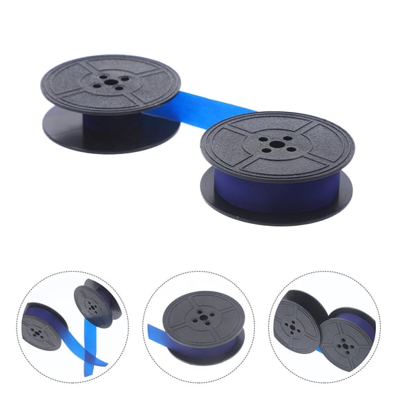 IBASETOY Blue Nylon Ink Ribbon for Typewriter Replacement Clear and Wear Resistant