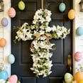 thumbnail image 4 of ZHMRFG Easter Decoration, Easter Cross Artificial Flower Hanging Door Decor,Realistic Fade-Resistant Festive Decor for Easter Front Door Stair Railing Mantel Dining Table Home Indoor Outdoor Wall, 4 of 6