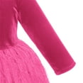 thumbnail image 7 of IDOPIP Toddler Kids Girls Shiny Velvet Dress Long Sleeve Fall Winter Christmas Dresses 90 Hot pink, 7 of 7
