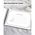 thumbnail image 4 of WEMATE Guest Book for Wedding, Simply Elegant Leather Memorial Guestbook, Sign-in Book Black 7" x10″, 4 of 6