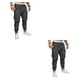 thumbnail image 4 of Pantalones de hombre Minnieouse Reemplazo casual Multi-bolsillo Lavable Fácil de combinar Cintura media Gris oscuro L 2piezas, 4 of 6