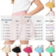 thumbnail image 4 of Jinhomg Girls' Tennis Skirt with Built-in Shorts Kids Pleated Athletic Skort Elastic Waist Ribbed Underneath for Girls 5-16 Years School Sports, 4 of 7