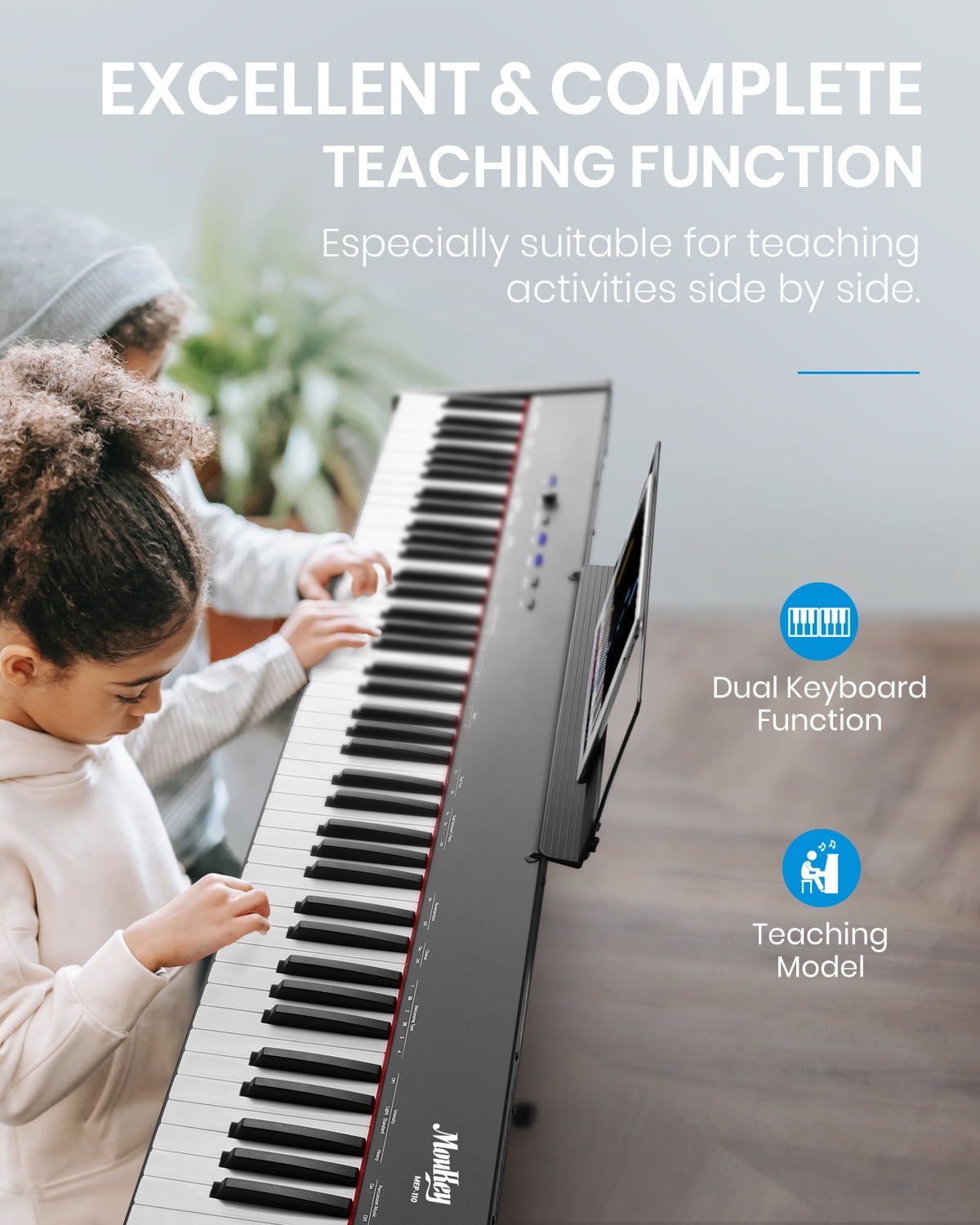 Moukey 88 Key Full-Size Keyboard Piano