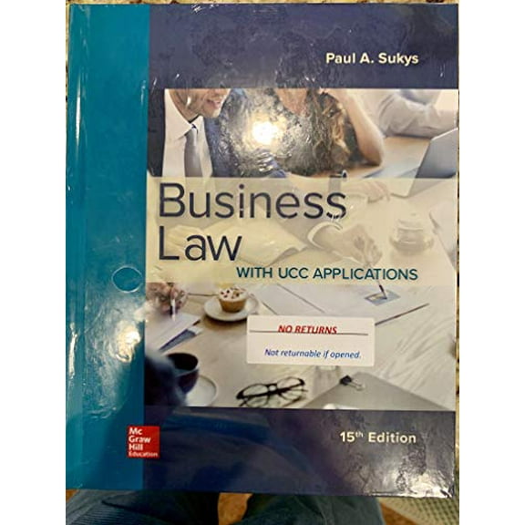 Pre-Owned Business Law with UCC Applications, 9781259998164, 1259998169, Hardcover, 15 edition