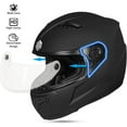 thumbnail image 4 of ILM Youth Kids Full Face Motorcycle Helmet ATV Dirt Bike Street Bike Helmet DOT Approved(Matte Black, Small), 4 of 7
