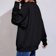thumbnail image 5 of Mohiass Oversized Sweatshirt for Women Crewneck Y2K Hoodies Fleece Casual Comfy Pullover Top 2025 Fall Clothes Black S, 5 of 5