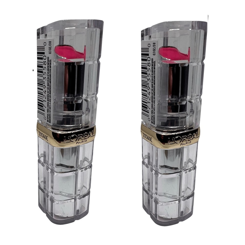 Pack of 2 L'Oreal Paris Colour Riche Shine Lipstick, Laminated Fuchsia # 922