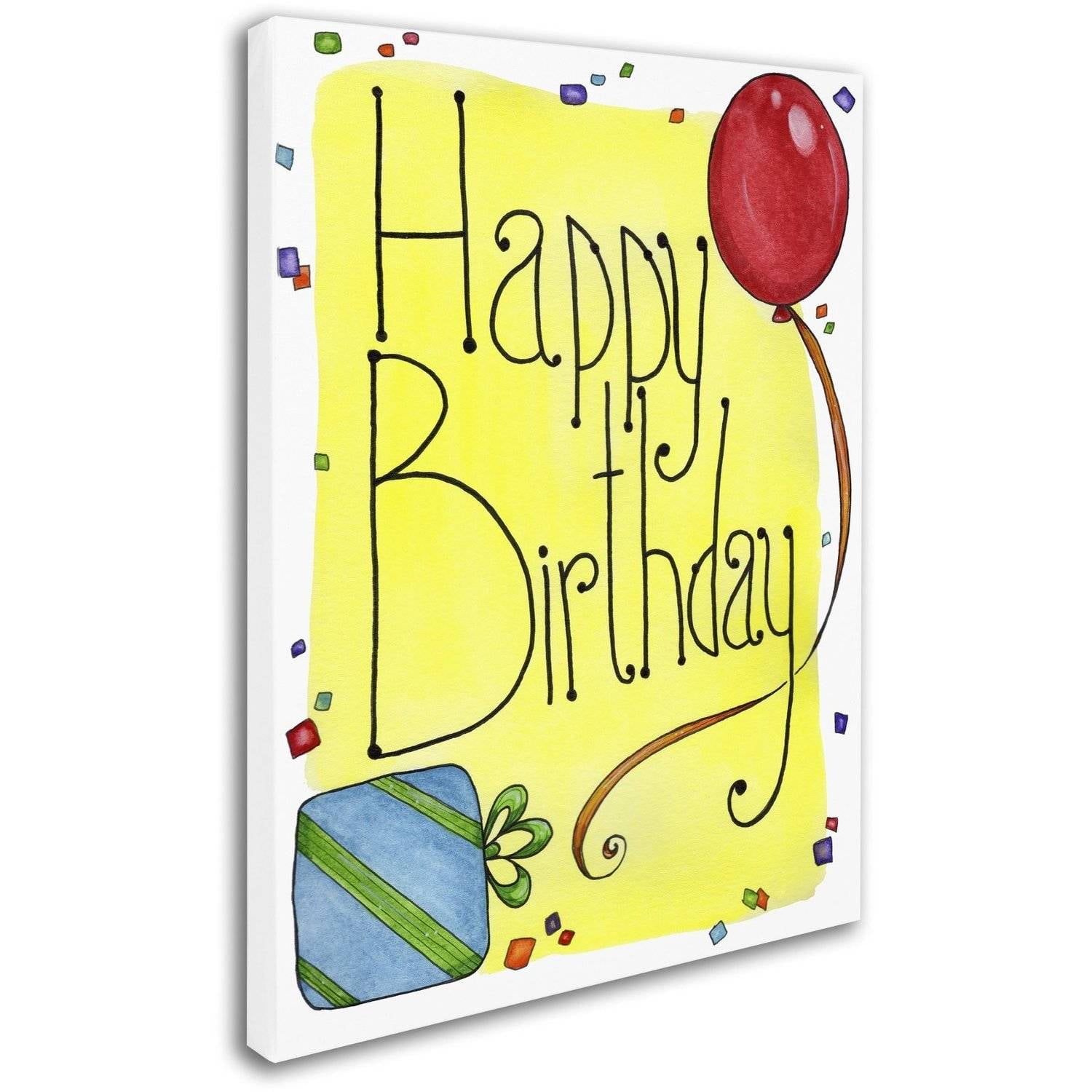 Happy Birthday Abstract Birthday Cake Card | Scribbler