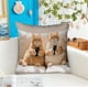 thumbnail image 4 of Juego de almohadas con estampado de animales bonitos para dormitorio, sala de estar, sofá, cojín de 45 x 45 cm para decoración de sofá y sala de estar, funda de almohada aterciopelada., 4 of 6