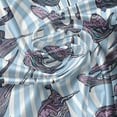thumbnail image 5 of Ambesonne Whale Window Valance, Giant Marine Mammals, 54" X 18", Pale Blue White Lilac, 5 of 5