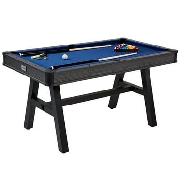 5 ft Harrison Pool Table, Billiard Table, Black/Blue, by Barrington Billiards Company