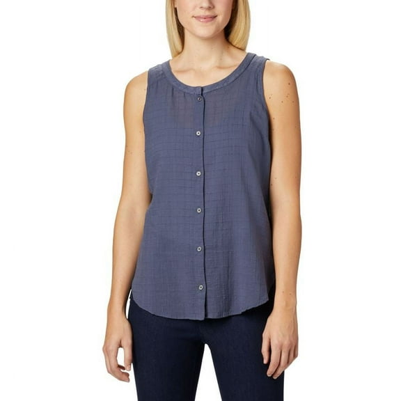 Columbia Women's Summer Ease Sleeveless Shirt (Nocturnal, Small)