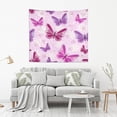 thumbnail image 6 of Elegant Butterfly Tapestry Wall Hanging Tapestries Happy Colorful Hippie Psychedelic Art Polyester Carpet Wall Decorative for Living Room Bedroom 60x51inch Gift Decor, 6 of 7
