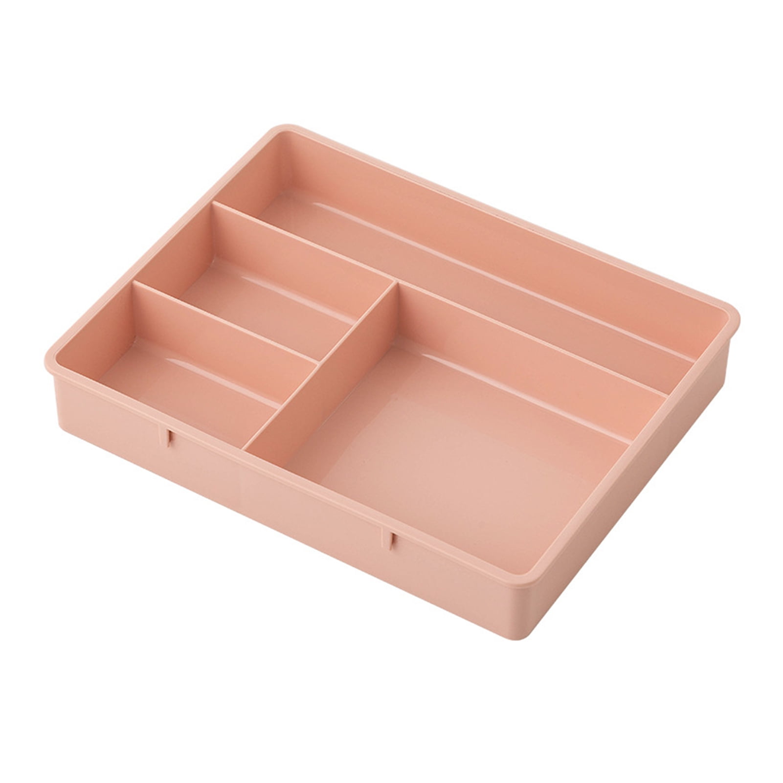 HEVIRGO 4 Grids Drawer Organizer Dirtproof PP Home Office Drawer Tray