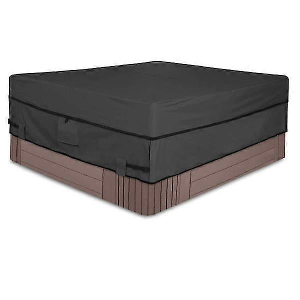 Waterproof 600d Polyester Square Cover, Outdoor Spa Cover, 76 X 76 inch, Black