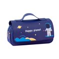 thumbnail image 2 of Estuche para lápices de gran capacidad de doble capa con diseño de astronauta, estuche de papelería portátil para estudiantes de primaria, estuche de papelería multifuncional creativo, estuche para, 2 of 6