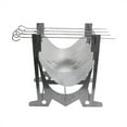 thumbnail image 1 of Eigraketly Estufa de combustión de acero inoxidable, Bushcraft, Camping, pesca, parrilla para barbacoa, utensilios de cocina para exteriores, parrilla para Estufas de camping Eigraketly OD019666-00B, 1 of 6
