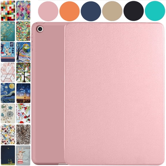 iPad PRO 11 2nd 2020 3rd 2021 4th 2022 A2228 A2068 A2230 MY232LL/A MY252LL/A MY332LL/A MY342LL/A Trifold Soft Silicone Shock Proof Magnetic Flip Case - Pink