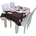 thumbnail image 5 of Coolnut Beautiful Sakura Flowers Tablecloth, Modern Table Cover for Home Decoration Spill Proof Cloth Washable for Dinner Picnic 60"x 60", 5 of 6