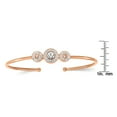 thumbnail image 2 of Primal Steel Stainless Steel Polished Rose IP-plated with Preciosa Crystal Flexible Bangle, 2 of 6