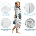 thumbnail image 7 of Multicolor Christmas Forest Pattern Hooded Bath Towel，50"x30" for Ages 3 To 12 Kids, Quick Dry Lightweight Soft Microfiber Hood Beach Towel Cover Up for Kids, 7 of 7
