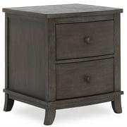 evolur Signature Amsterdam Night Stand, Smokey Brushed Grey