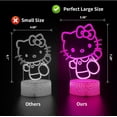 thumbnail image 2 of Aorsher Cute Cat Night Light - Anime Charater 16 Color Change Decor Hello Kitty Night Lamp with Remote, Dim, Timer, Kids Gifts for Birthday, 2 of 12