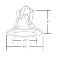 thumbnail image 4 of Nicor Lighting 15502 5 In. White Fresnel Shower, 4 of 4