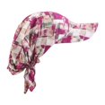 thumbnail image 1 of Visera con ala, pañuelo estampado para la cabeza, bandana, turbante, gorro para la cabeza, para la playa y actividades al aire libre. Púrpura, 1 of 9