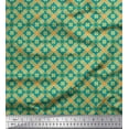 thumbnail image 1 of Soimoi Poly Georgette Fabric Check & Moroccan Ethnic Print Fabric by the Yard 52 Inch Wide, 1 of 3