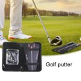 thumbnail image 4 of Eigraketly 1 Juego de putters de Golf, almohadilla de práctica, barra de empuje, ejercitador, escala precisa, marca, alfombra, entrenador, Putter Golf, 4 of 5